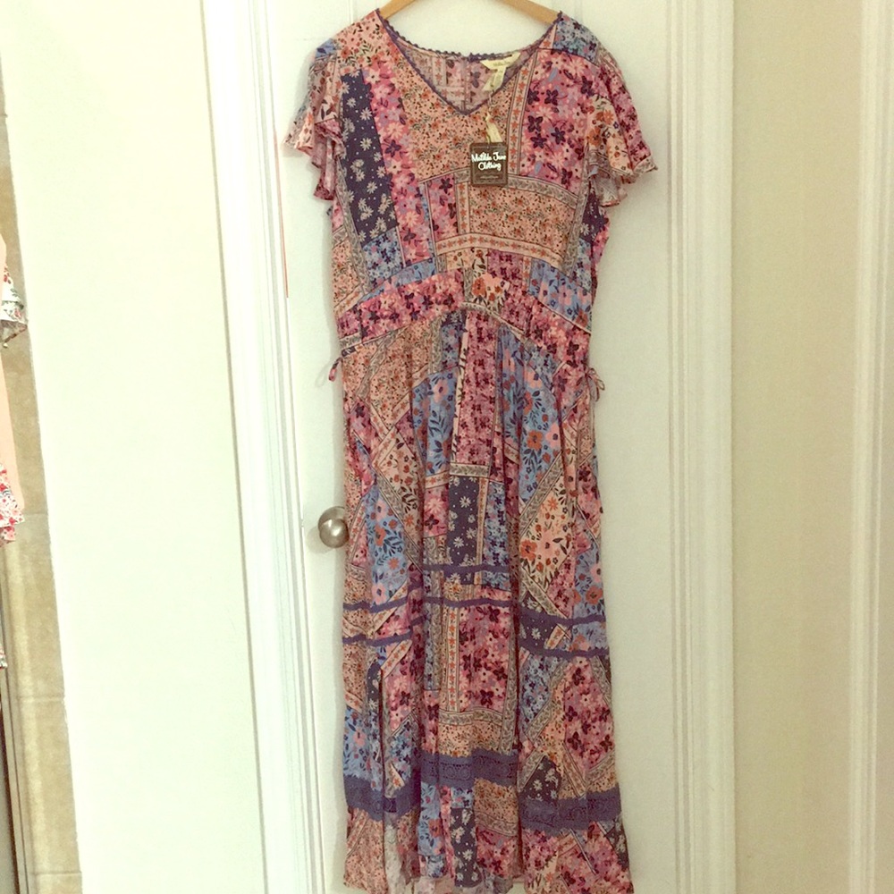Wildlife maxi dress